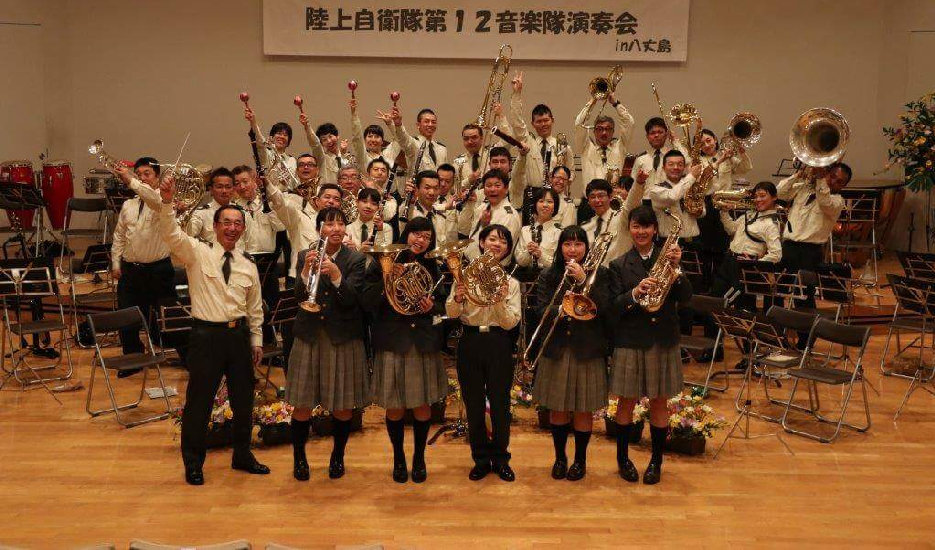 陸上自衛隊第12音楽隊演奏会IN八丈島　八丈高校視聴覚ホール-2017.3.20